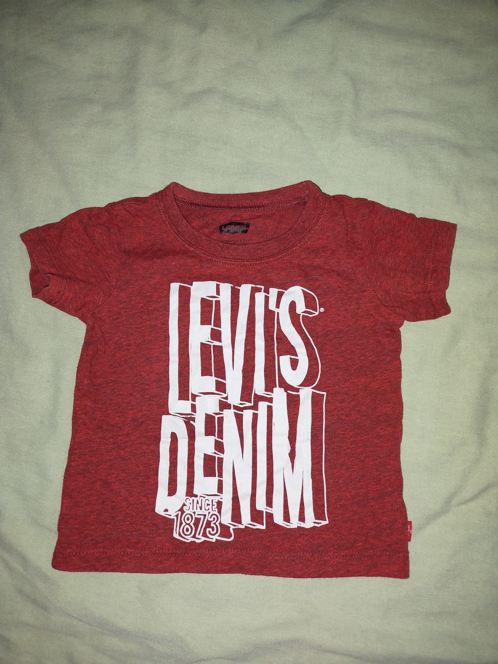 Levi's Red Kids Graphic Tee with White Logo